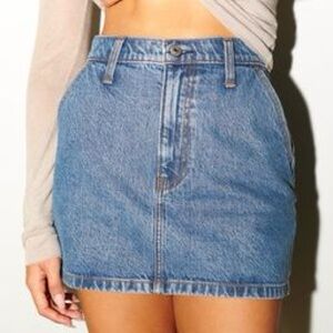 Abercrombie High Rise Denim Skirt
